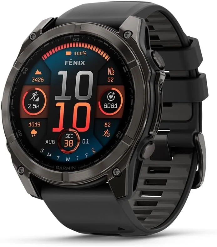 Garmin fnix 8  51 mm, AMOLED, Sapphire, Premium Multisport GPS Smartwatch, Long-Lasting Battery...