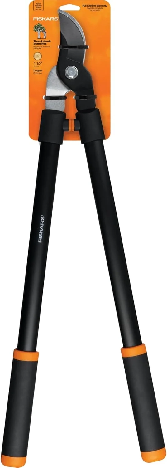 Fiskars 28" Loppers for Tree Trimming, Heavy Duty, Rust-Resistant Sharp Bypass Steel Blade Loppers,