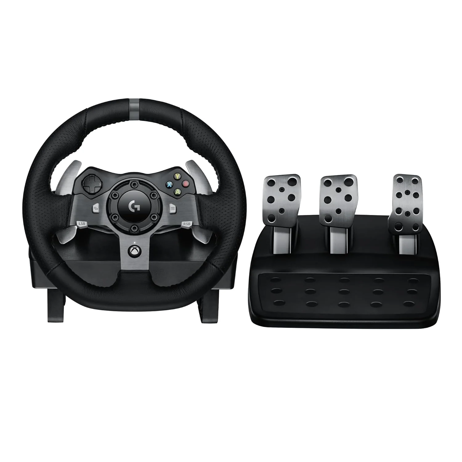 Logitech G920 Driving Force Racing Wheel and Floor Pedals, Real Force Feedback, Stainless Steel