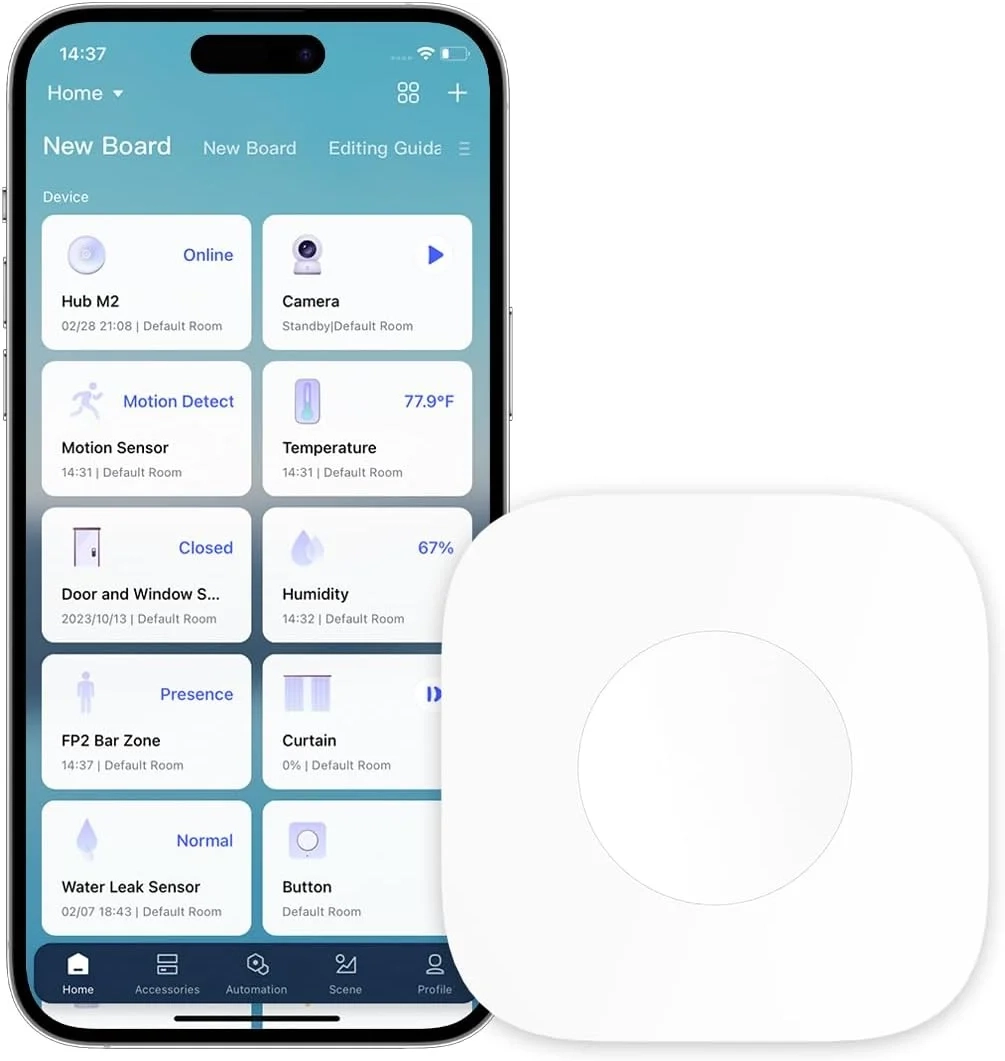 Aqara Zigbee Wireless Mini Switch: Apple HomeKit, Google Home & Alexa Compatible, Versatile 3