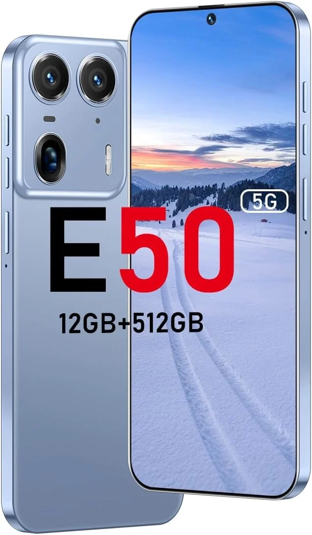 E50 Ultra Unlocked 5G Phone 2025 Android 13 Smartphone 48MP+108MP Dual Camera 6.8-inch HD Display