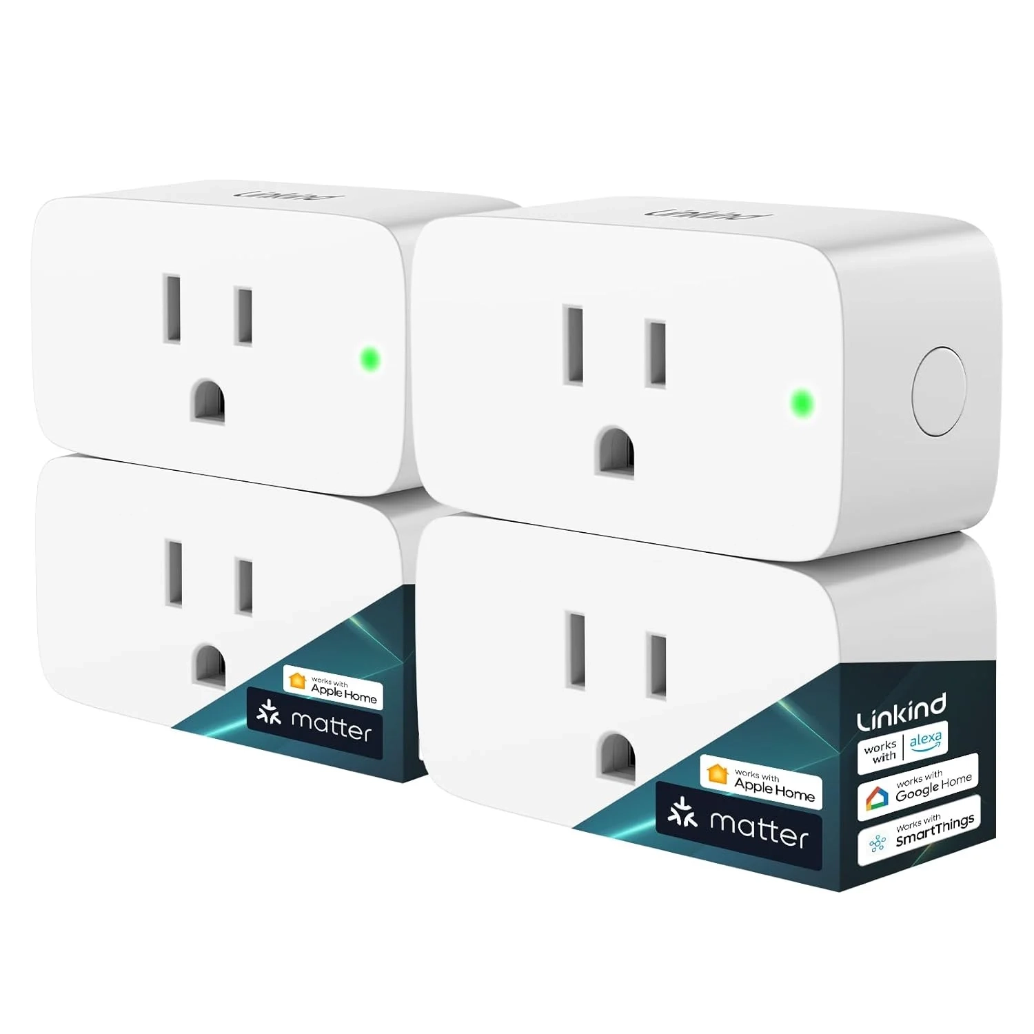 Best Linkind Matter Smart Plug 4 Pack for Apple & Alexa