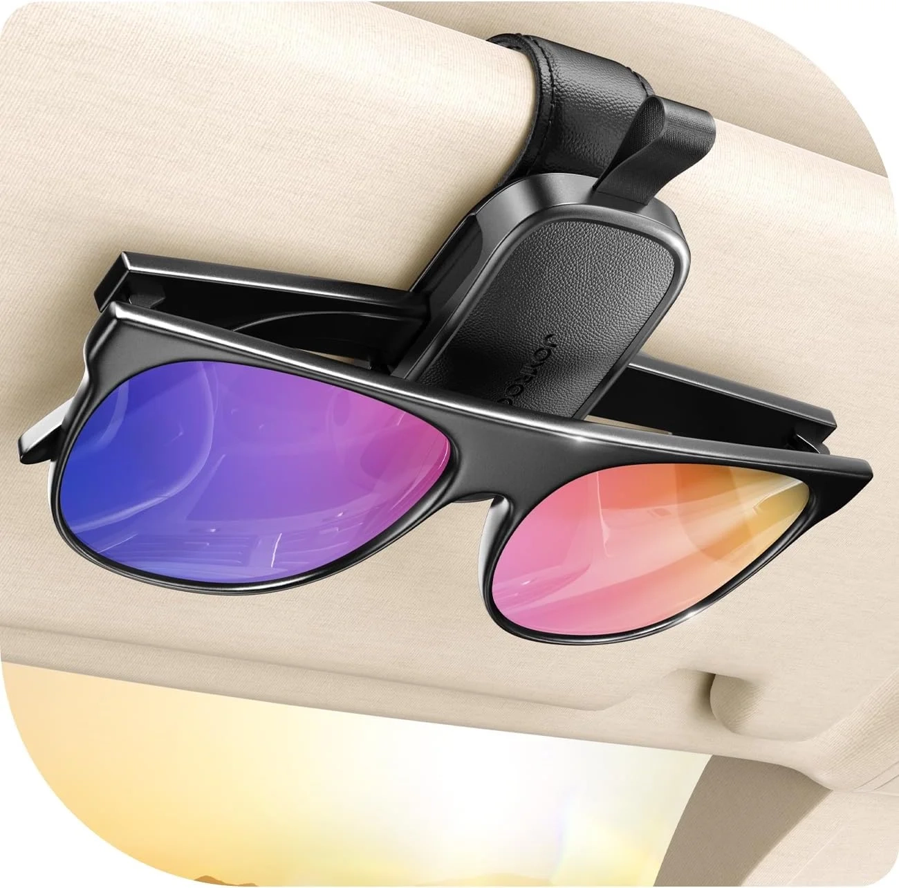 JOYROOM Sunglass Holder for Car Visor Clip 2026 Gadgets for Men& Car Accessories for Women [Real