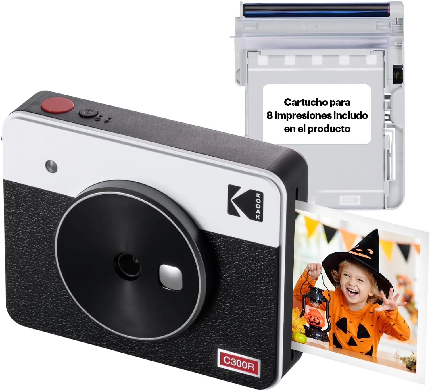 Kodak Mini Shot 3 Retro 4PASS 2-in-1 Instant Digital Camera and Photo Printer (3x3 inches)