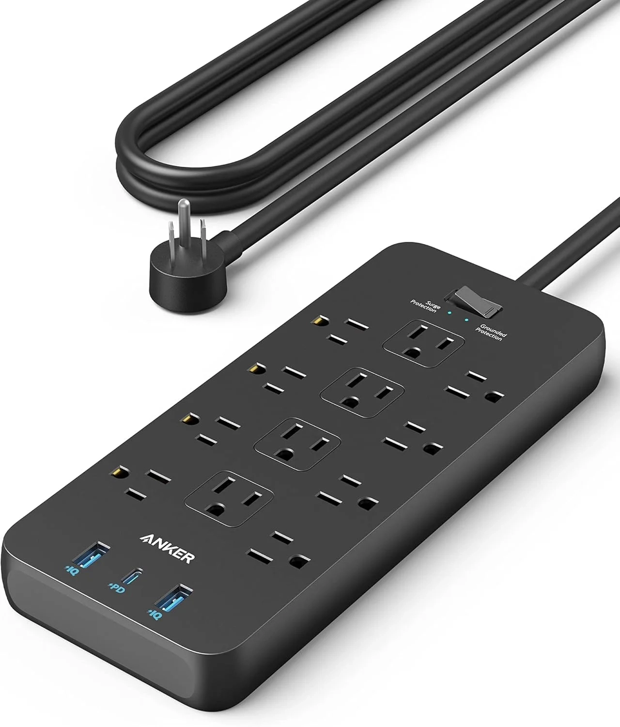 Best Anker Power Strip: 12 Outlets & 20W USB Charging