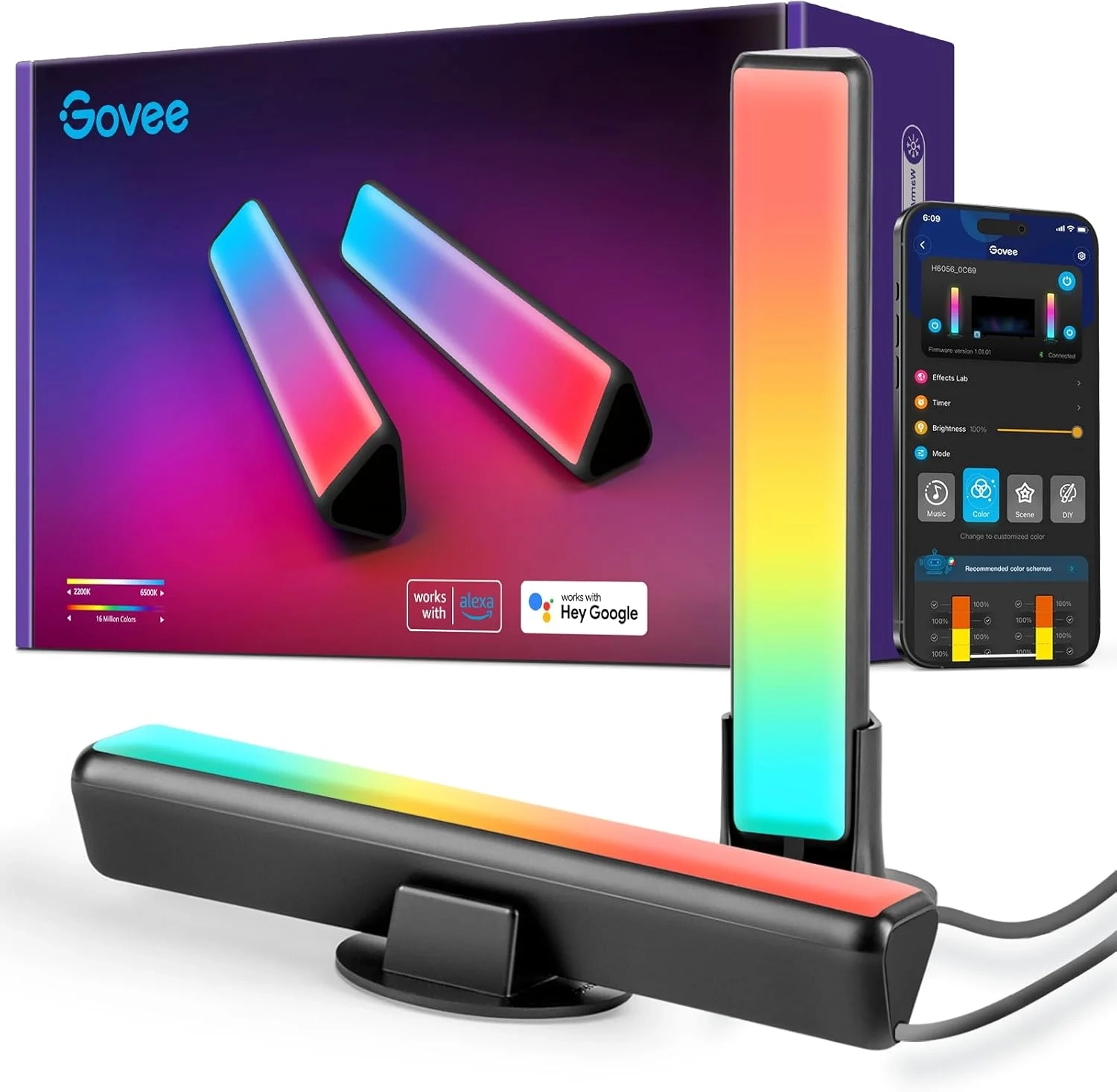 Best Govee RGBICWW Smart LED Light Bars with Alexa & Google