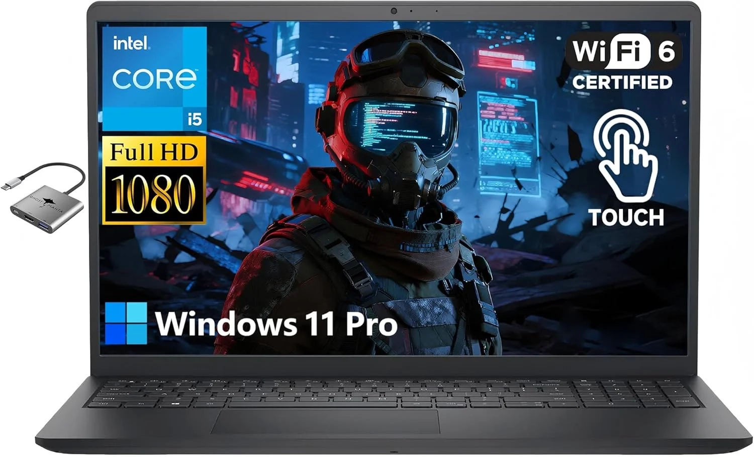 Dell 15.6" 2K Touchscreen Laptop Computer- Intel 10-Core i5-1334U(Beat Ryzen 7 7730U), 32GB RAM...