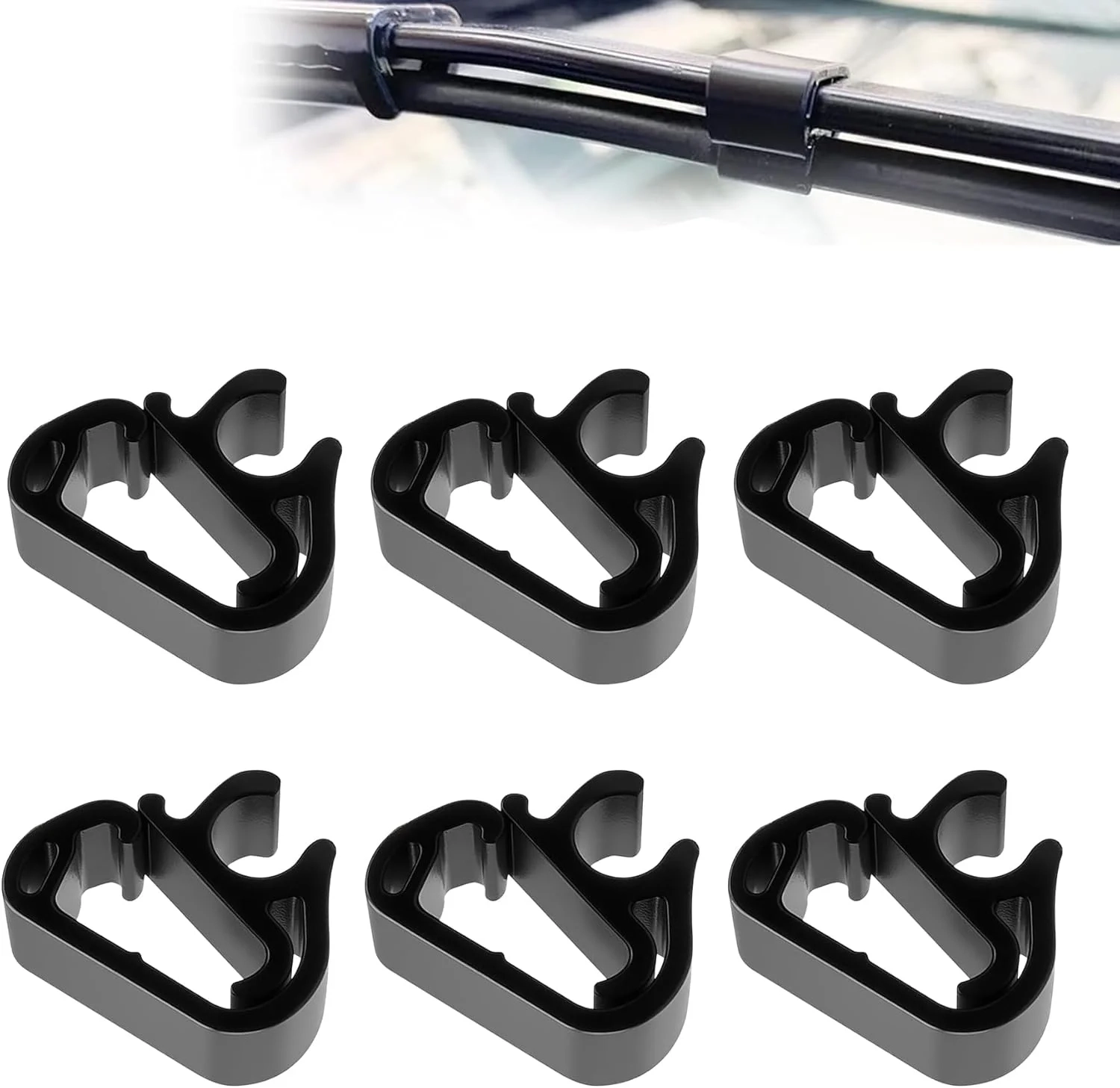 Windshield Wiper Hose Clips - 6Pcs for Honda Civic Accord CR-V HR